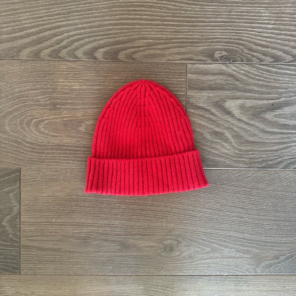 Cozy Red Knit Beanie